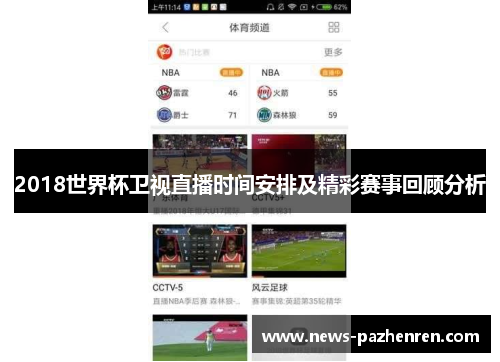 2018世界杯卫视直播时间安排及精彩赛事回顾分析